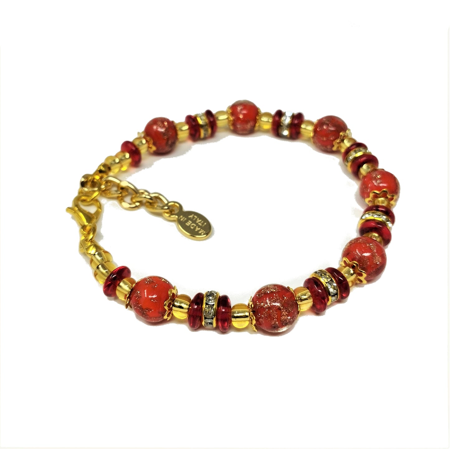 bracciale-gioiello-perle-vetro-murano-rosso-oro-sospiri-venezia-decoro-serenissima-fashion-idea-regalo-elegante