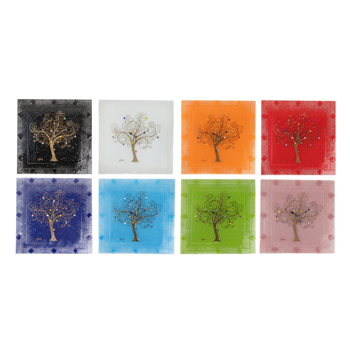 orologio-parete-vetro-murano-arancio-murrine-oro-foto-collezione-idea-regalo-cerimonia