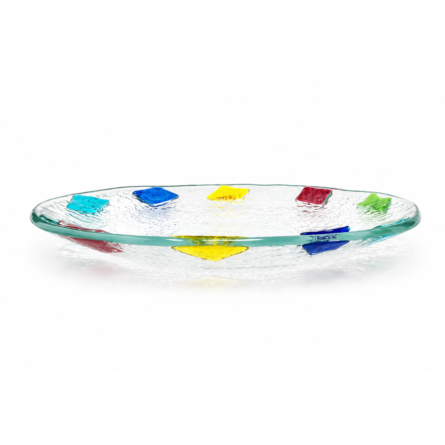 Piatto Rotondo Decorativo - Centrotavola Elegante Veneziano, 28x28x5 cm
