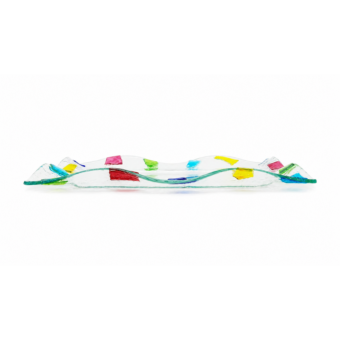 Vassoio Decorativo  Centrotavola Moderno Design Veneziano, Idea Regalo 30x20x3 cm