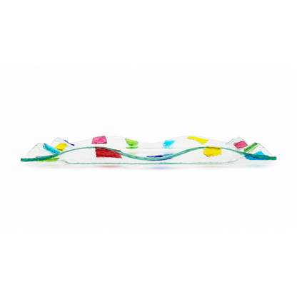 Vassoio Decorativo  Centrotavola Moderno Design Veneziano, Idea Regalo 30x20x3 cm