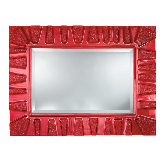 Specchiera da parete rettangolare in vetro Fusione decoro CAESAR cm. 80x60