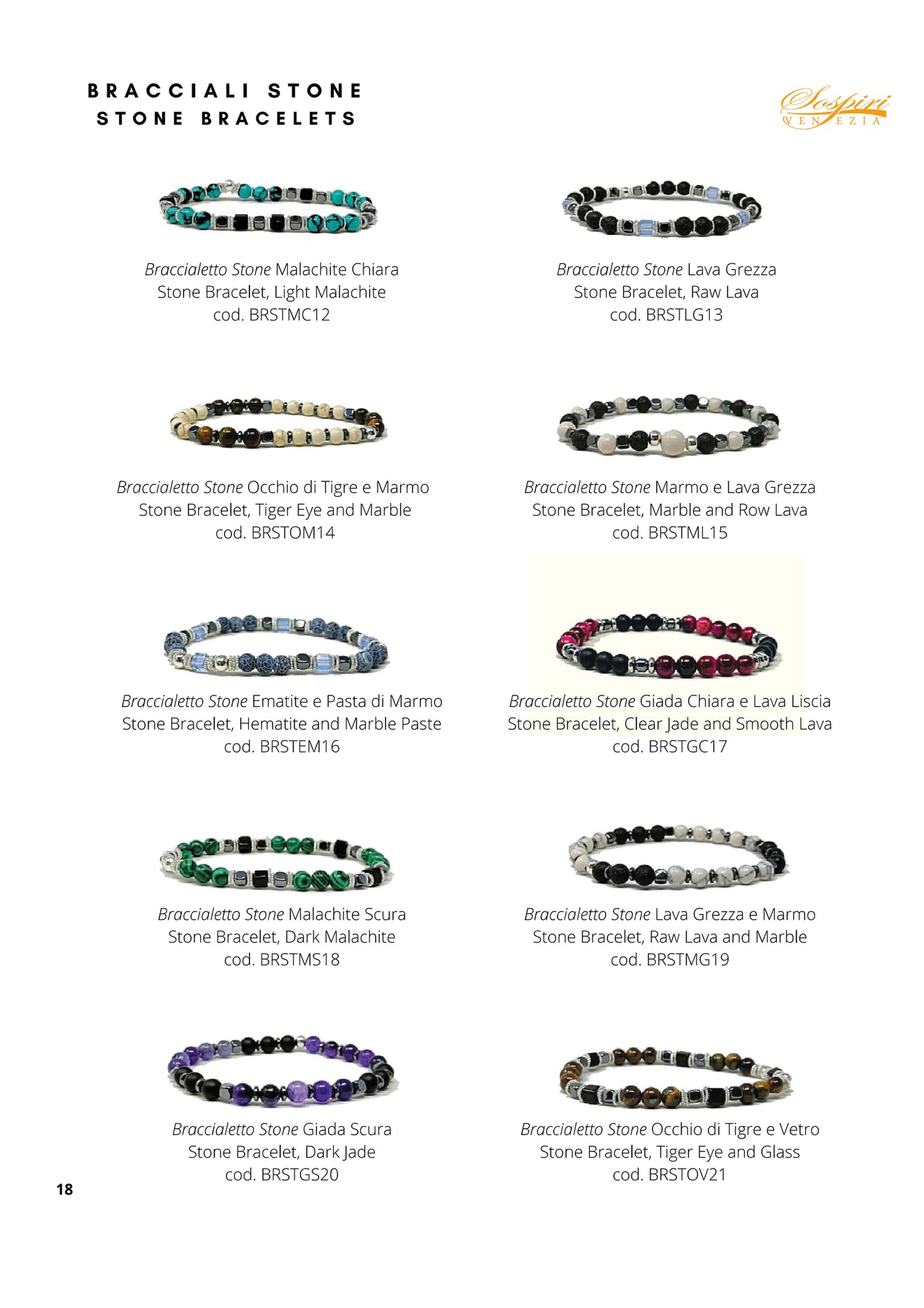 Bracciale STONE in pietre naturali idea regalo donna fashion