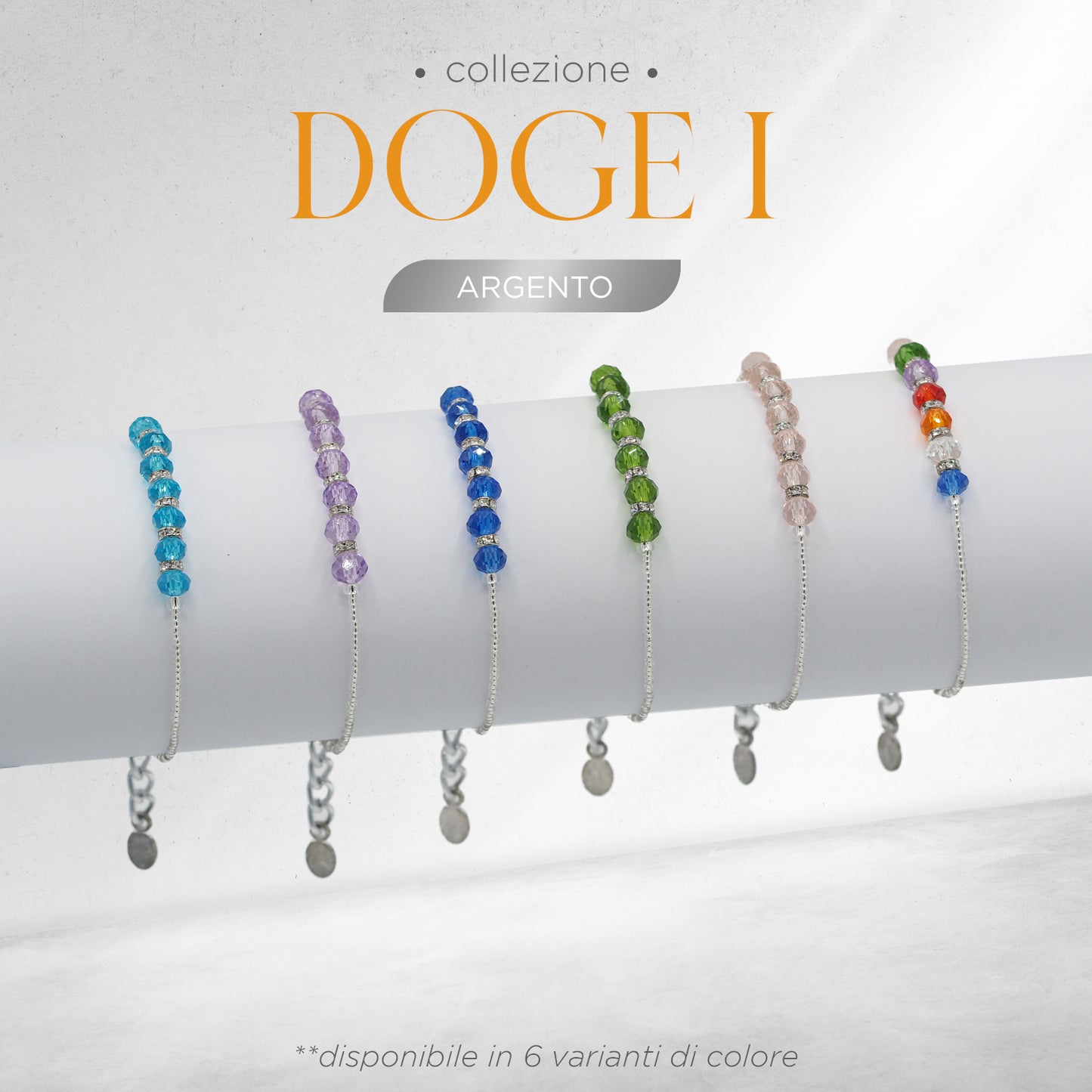 Bracciale DOGE Singolo in Cristalli di Boemia idea regalo fashion gioiello elegante