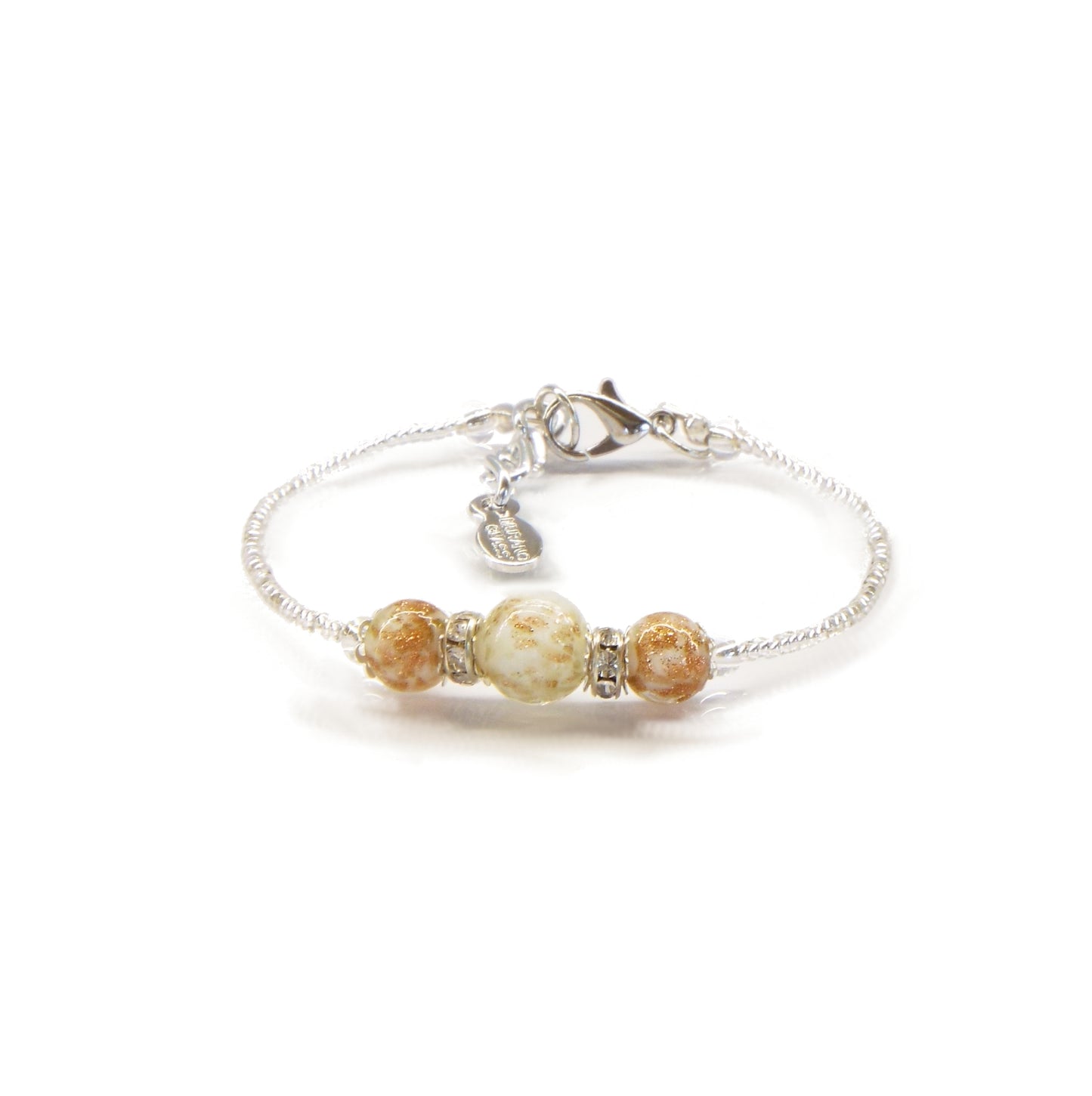 Bracciale LUCY in perle di vetro di Murano idea regalo fashion gioiello elegante