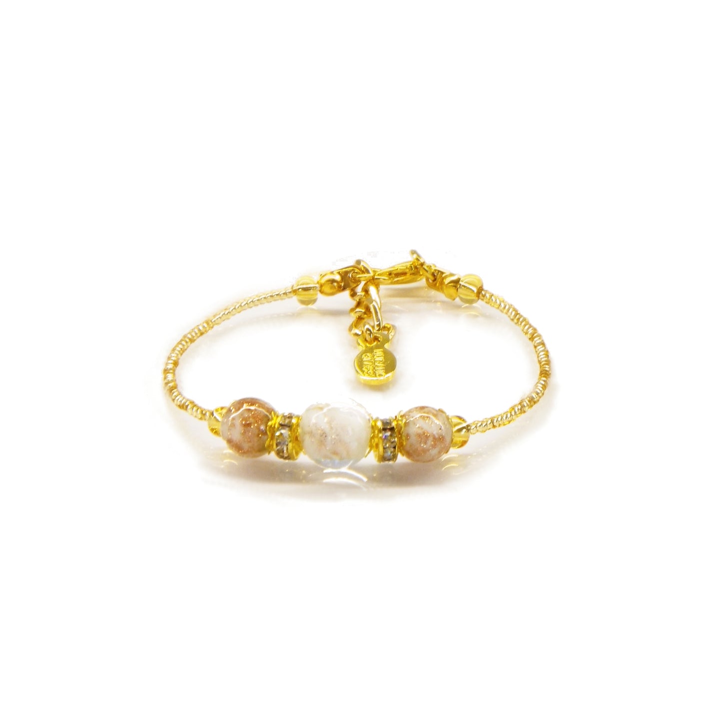 Bracciale LUCY in perle di vetro di Murano idea regalo fashion gioiello elegante