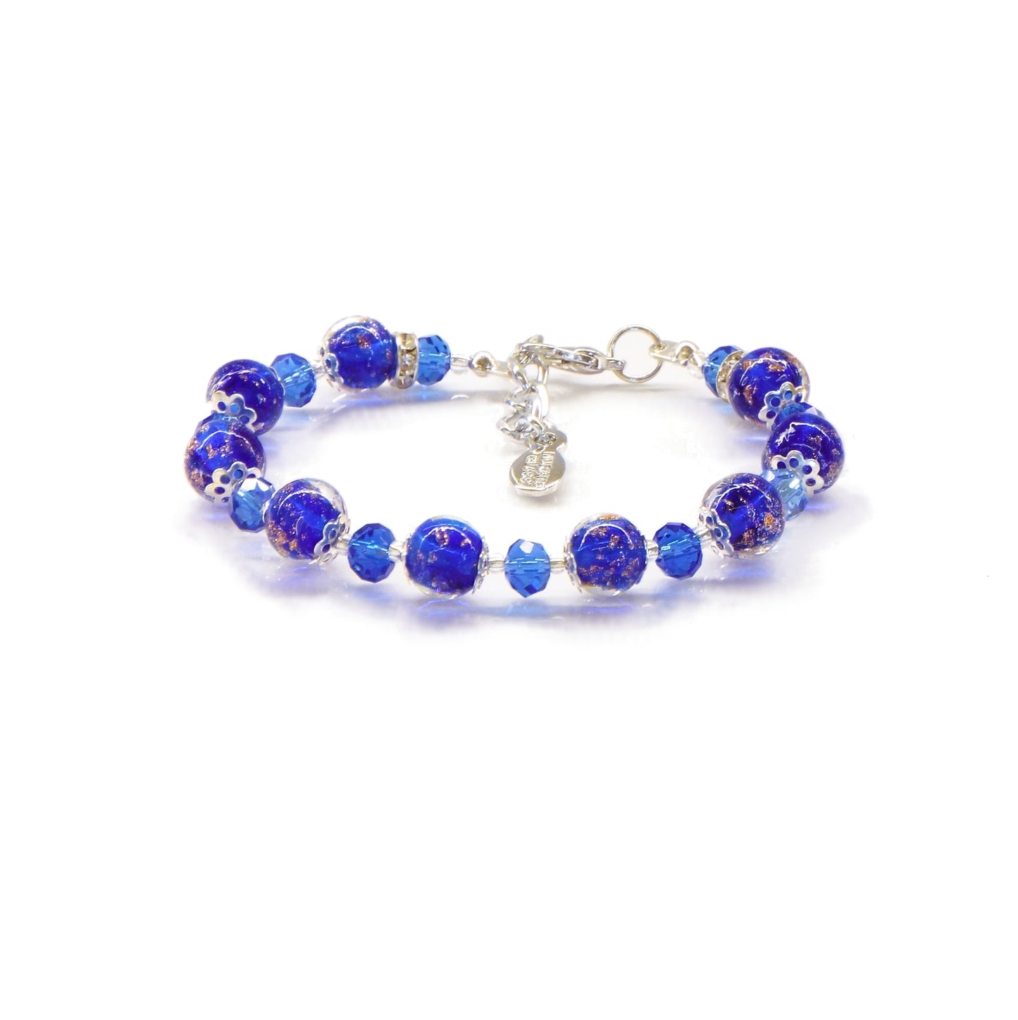 Bracciale ROSE in perle di vetro di Murano idea regalo fashion gioiello elegante