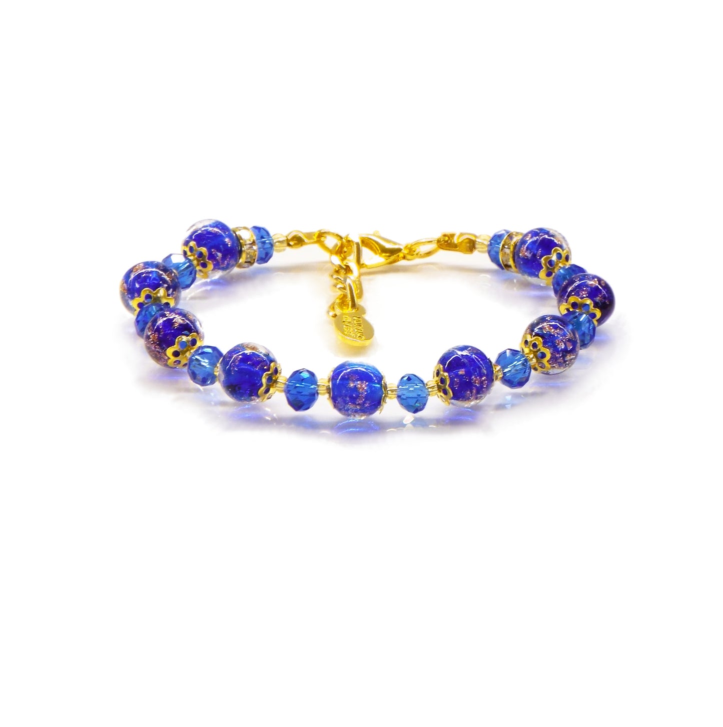 Bracciale ROSE in perle di vetro di Murano idea regalo fashion gioiello elegante