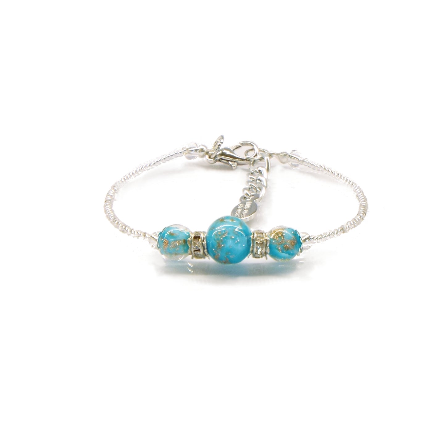Bracciale LUCY in perle di vetro di Murano idea regalo fashion gioiello elegante
