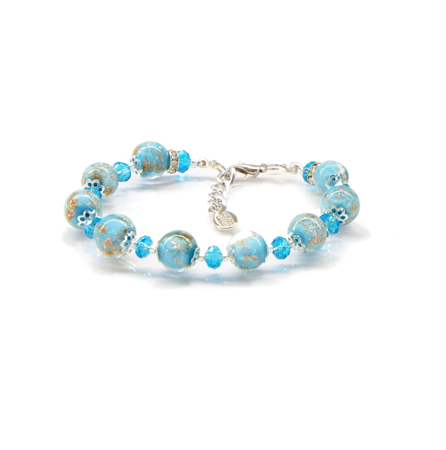 Bracciale da Donna con perle in Vetro di Murano Originale e vera pelle Bracciale da Donna con perle in Vetro di Murano Originale e vera pelle