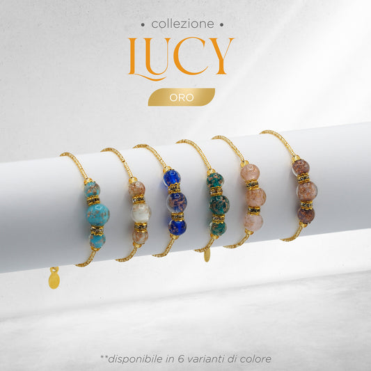 Bracciale LUCY in perle di vetro di Murano idea regalo fashion gioiello elegante