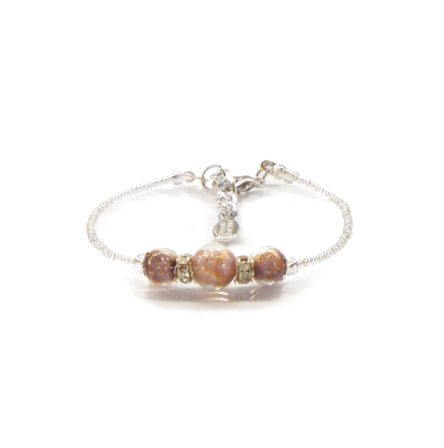 Bracciale LUCY in perle di vetro di Murano idea regalo fashion gioiello elegante