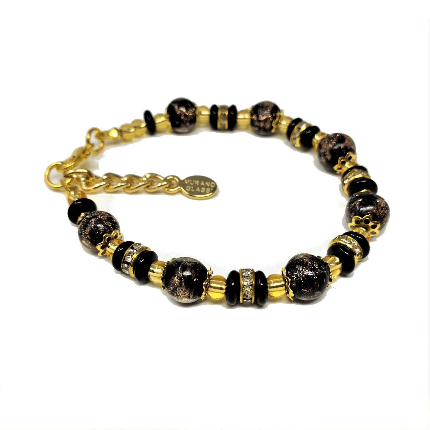 Bracciale SERENISSIMA in perle di vetro di Murano idea regalo fashion gioiello elegante