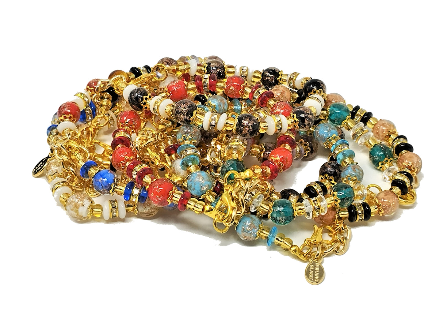 Bracciale SERENISSIMA in perle di vetro di Murano idea regalo fashion gioiello elegante