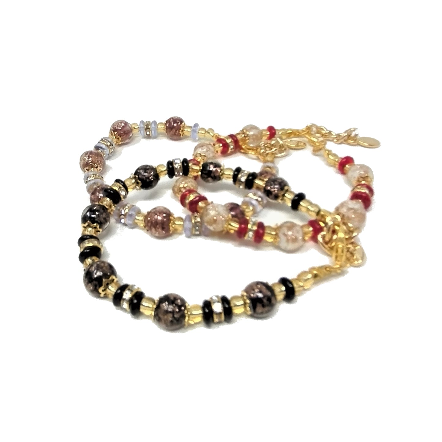 Bracciale SERENISSIMA in perle di vetro di Murano idea regalo fashion gioiello elegante