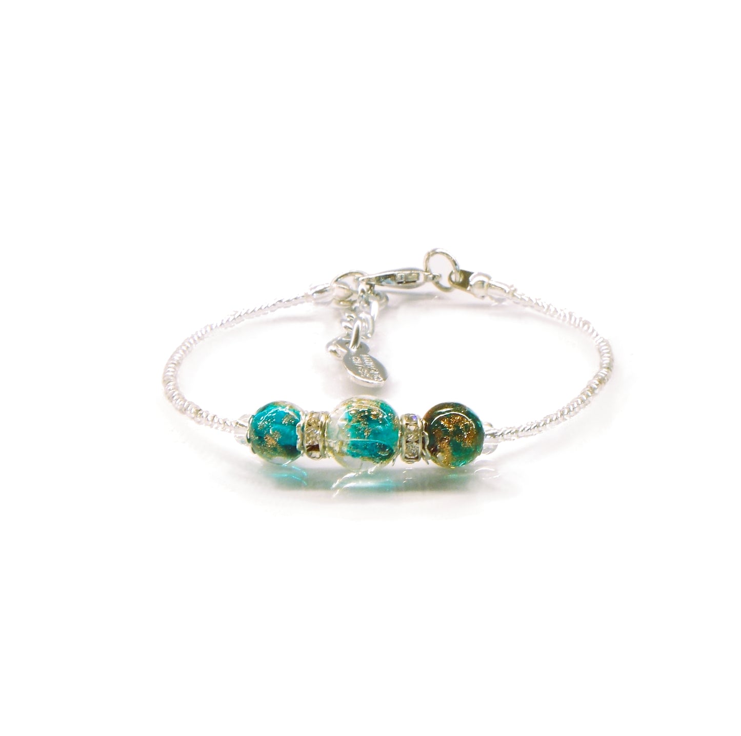 Bracciale LUCY in perle di vetro di Murano idea regalo fashion gioiello elegante