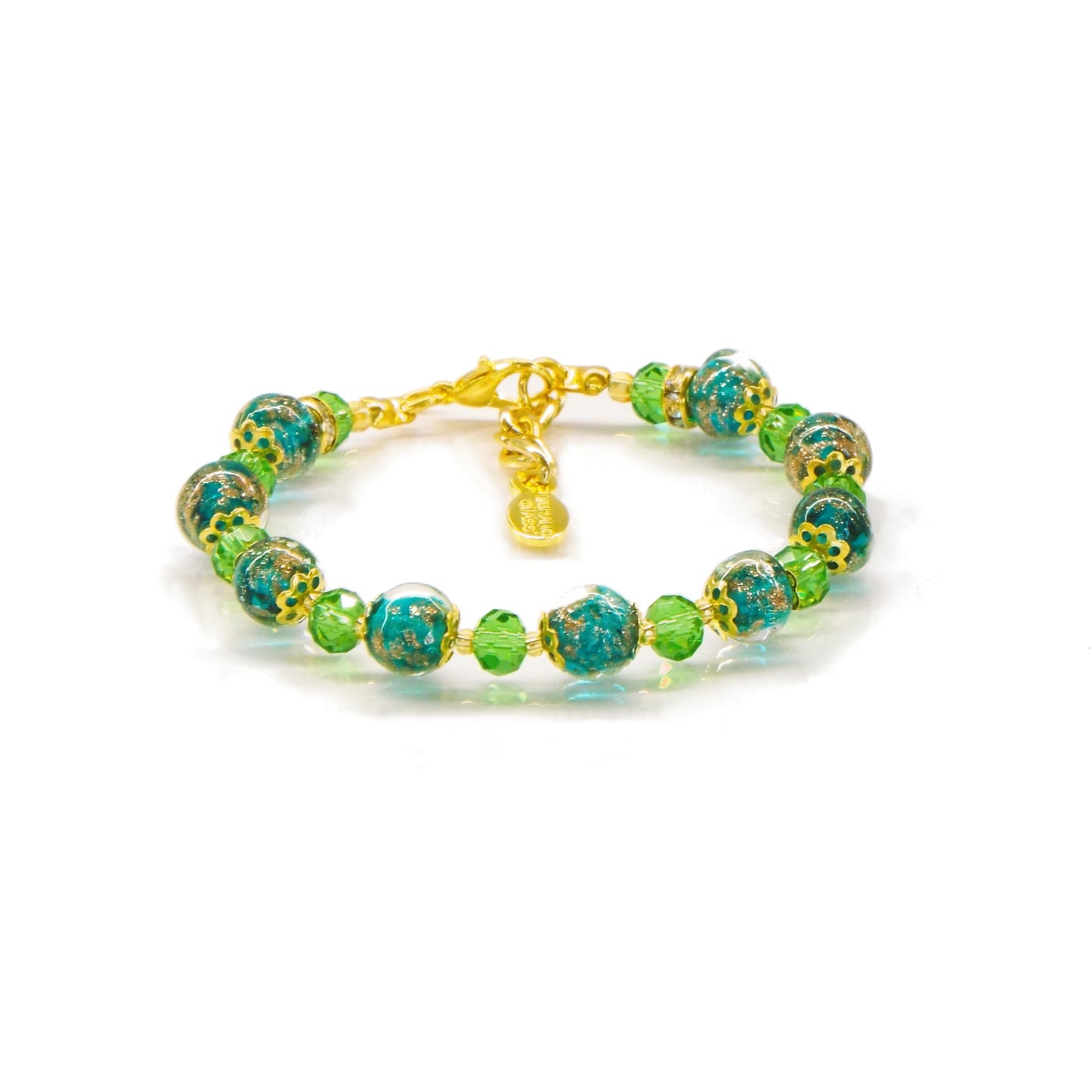 Bracciale ROSE in perle di vetro di Murano idea regalo fashion gioiello elegante
