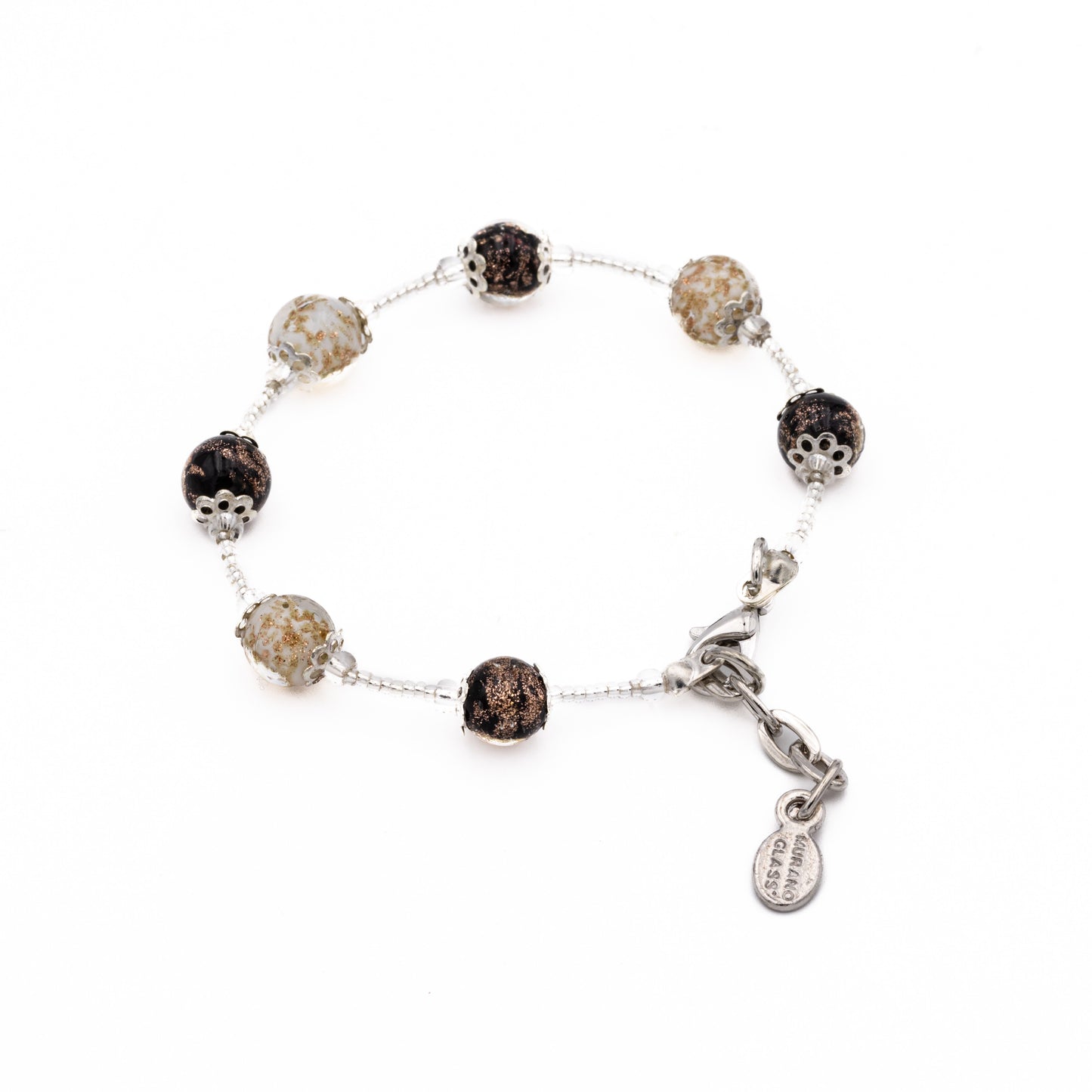 Bracciale VICKY in perle di vetro di Murano idea regalo fashion gioiello elegante