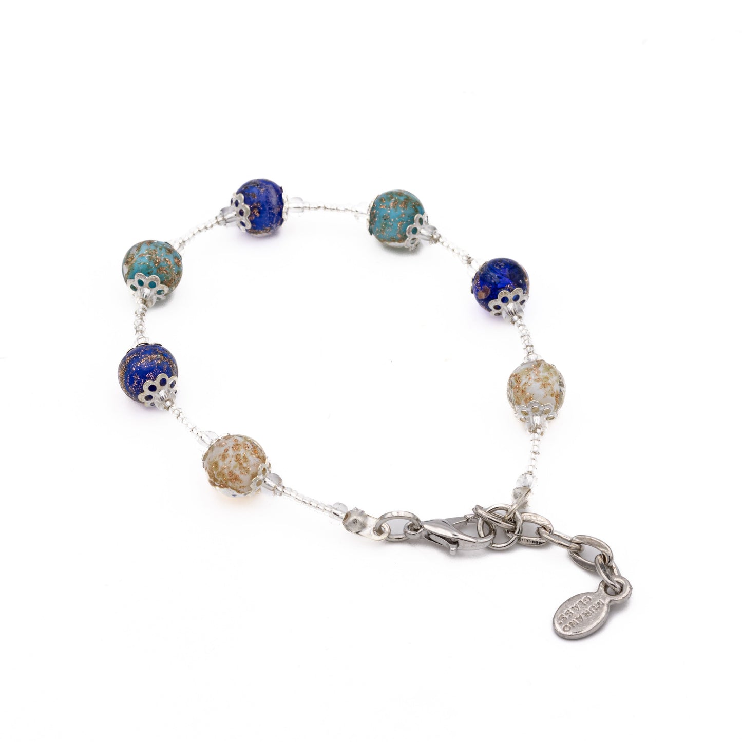 Bracciale VICKY in perle di vetro di Murano idea regalo fashion gioiello elegante
