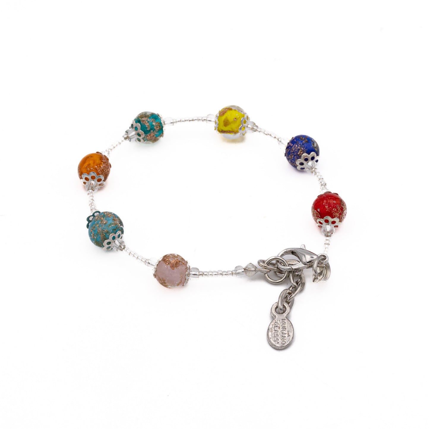 Bracciale VICKY in perle di vetro di Murano idea regalo fashion gioiello elegante