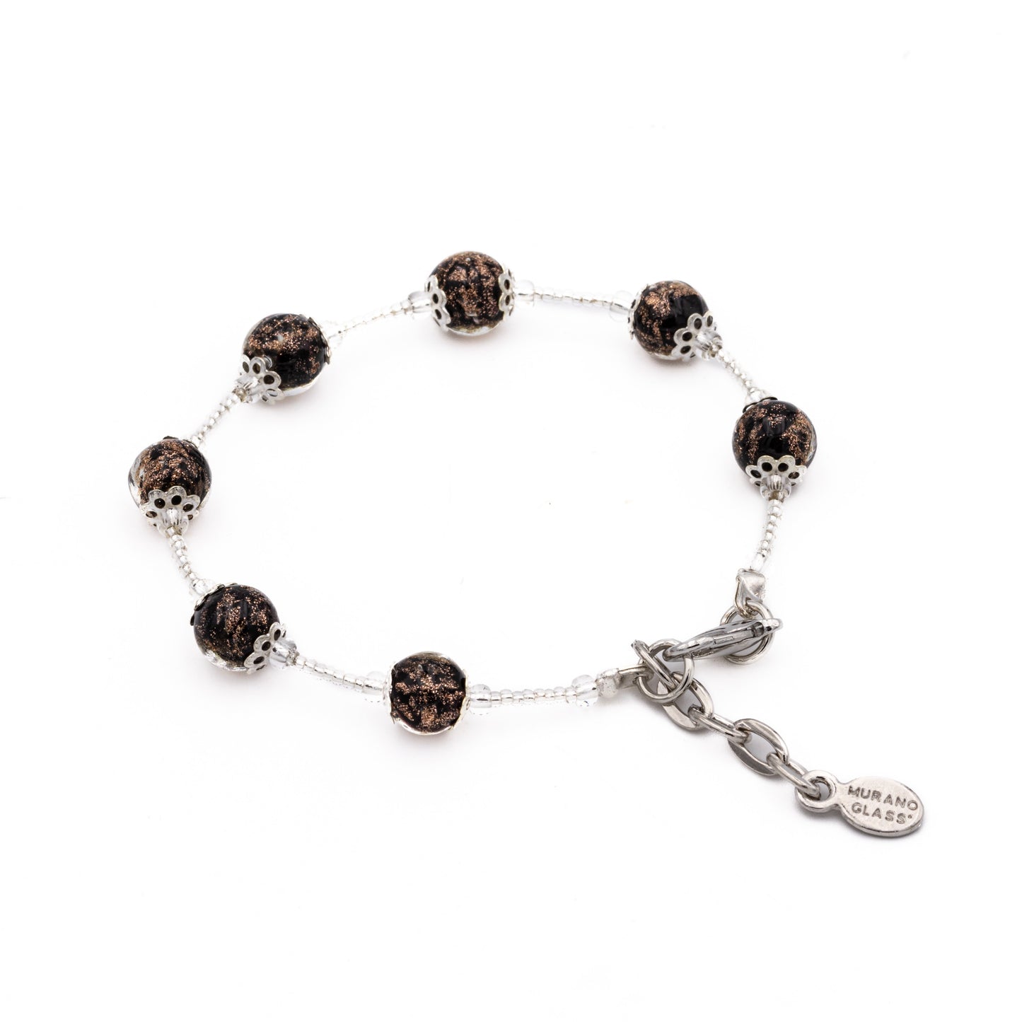 Bracciale VICKY in perle di vetro di Murano idea regalo fashion gioiello elegante