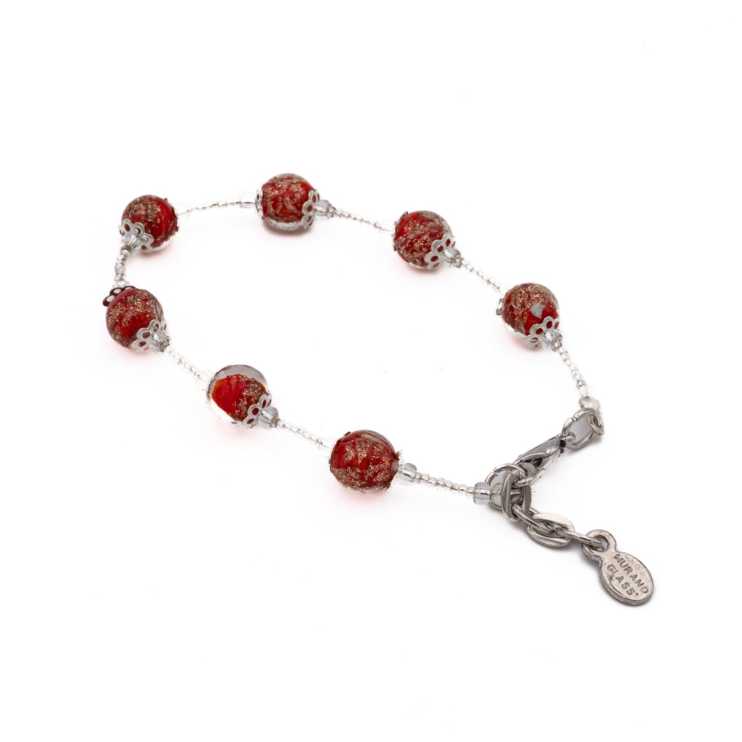 Bracciale VICKY in perle di vetro di Murano idea regalo fashion gioiello elegante