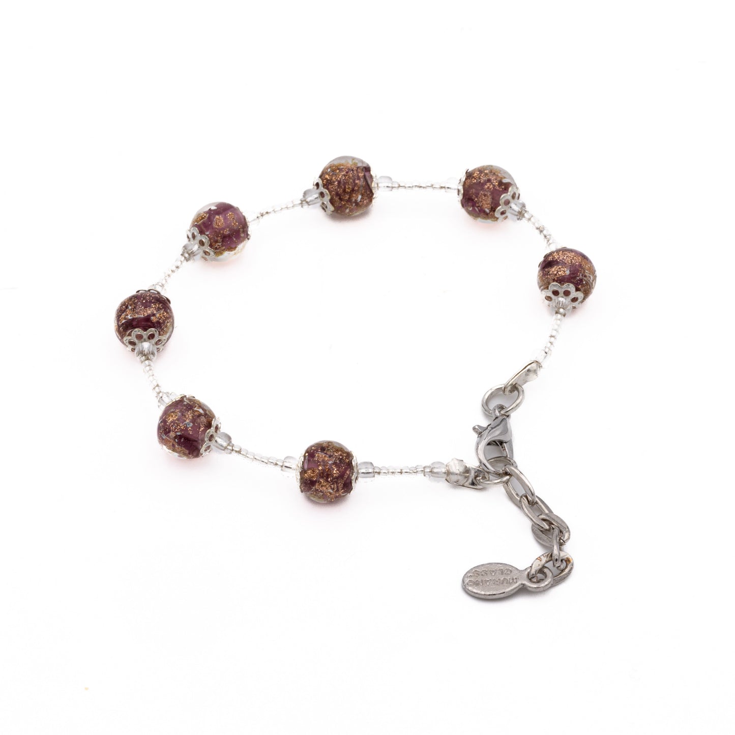 Bracciale VICKY in perle di vetro di Murano idea regalo fashion gioiello elegante