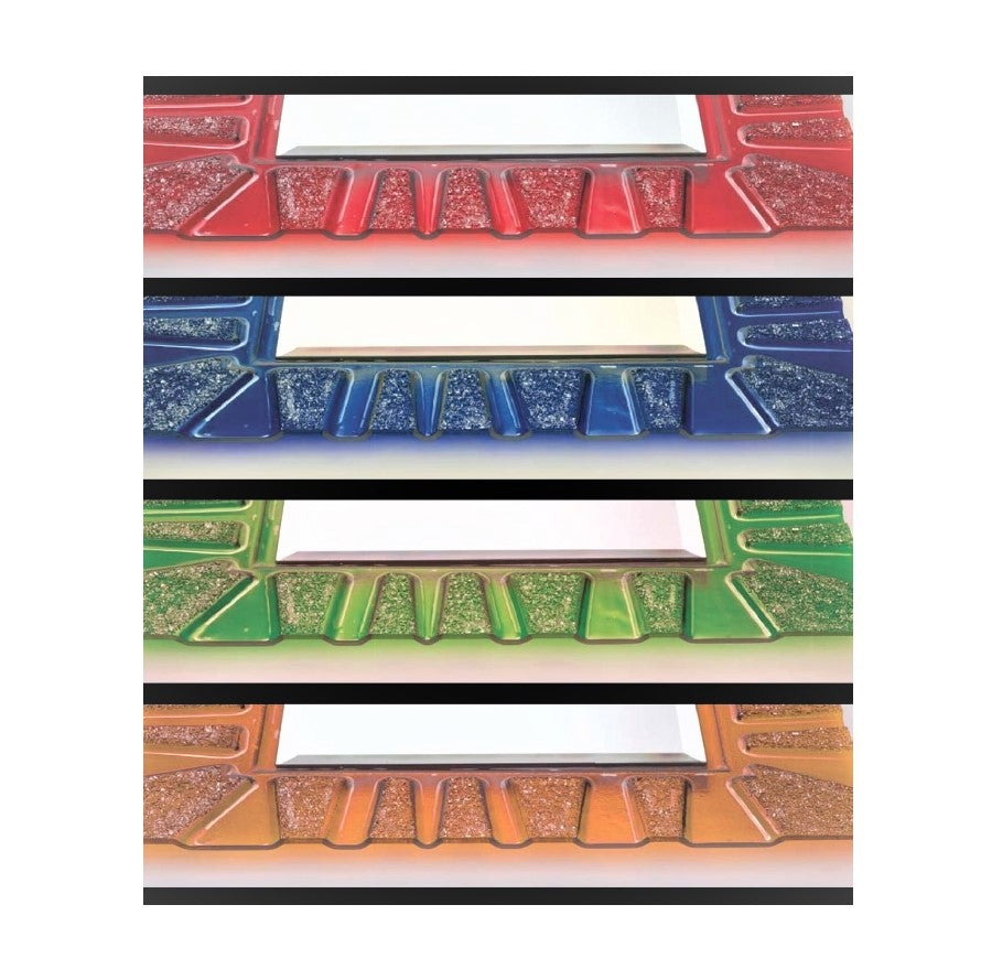 Specchiera da parete rettangolare in vetro Fusione decoro CAESAR cm. 80x60