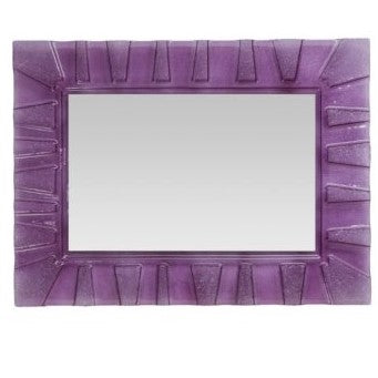 Specchiera da parete rettangolare in vetro Fusione decoro CAESAR cm. 80x60