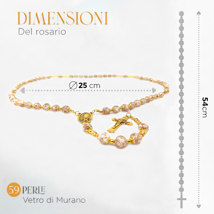 ROSARIO in perle di vetro di Murano idea regalo fashion gioiello elegante